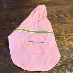 Pink Dog Raincoat with Reflective Stripe
